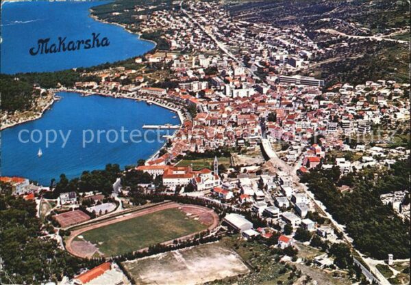 Makarska Dalmatien Fliegeraufnahme