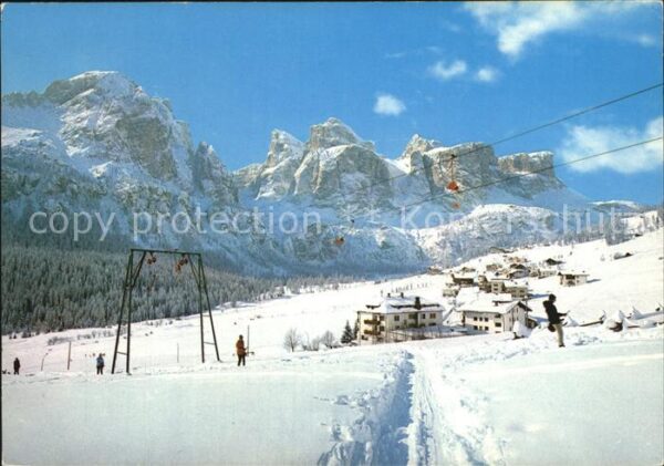 Colfosco Dolomiten Skigebiet Slepplift