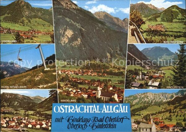 Ostrachtal mit Hindelang Bad-Oberdorf Oberjoch Hin