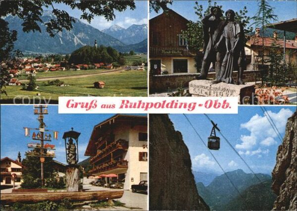Ruhpolding Seilbahn Sonntagshorn Holzknechtdenkmal