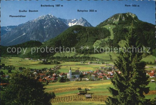Hindelang Bad mit Rotspitze Horn Breitenberg Daumen P