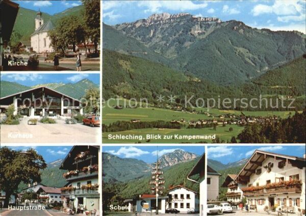 Schleching mit Kampenwand Hauptstrasse Kurhaus