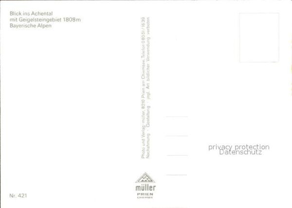 Achental Traunstein mit Breitenstein Geigelstein Rossalpenk – Bild 2