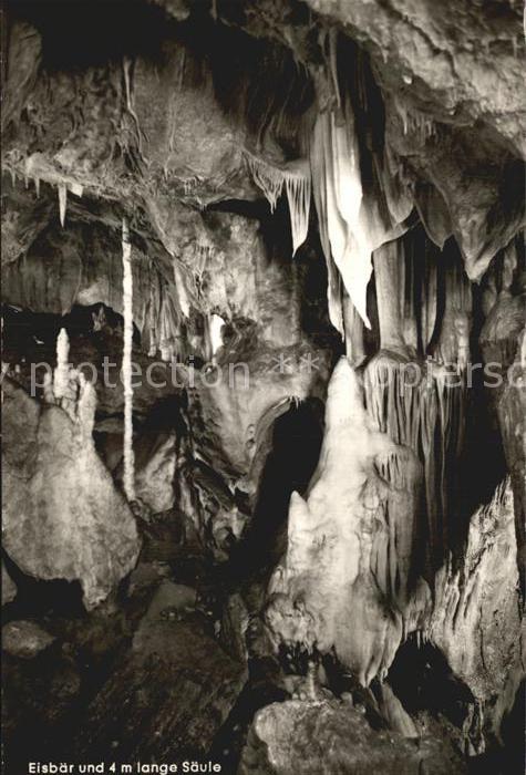 Hoehlen Caves Grottes Tropfsteinhöhle Attendorn Eisbär