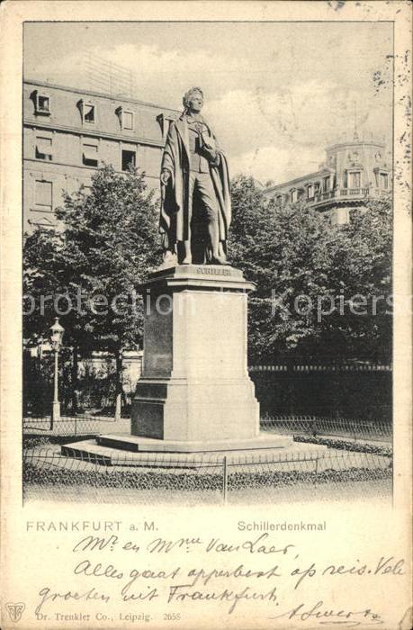 Schiller Friedrich Denkmal Frankfurt am Main