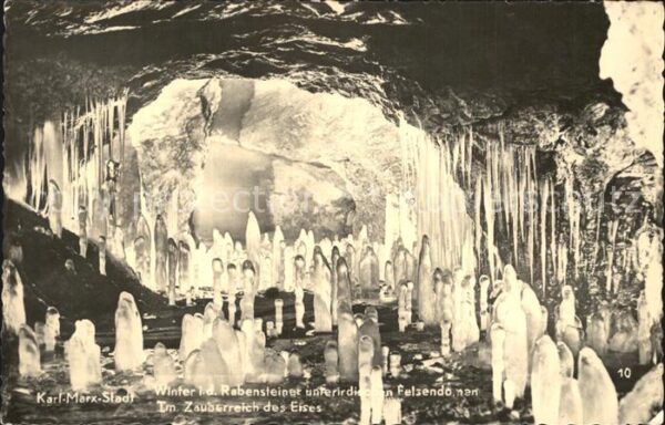 Hoehlen Caves Grottes Karl-Marx-Stadt Rabensteiner Felsendome