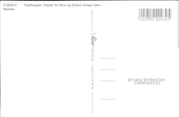 Klavier Troldhaugen Nina og Edvard Griegs hjem – Bild 2