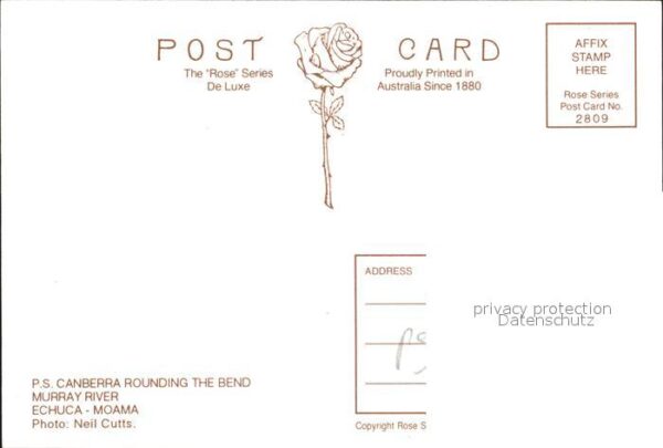 Dampfer Schaufelrad P.S. Canberra Bend Murray River Echuca – Bild 2