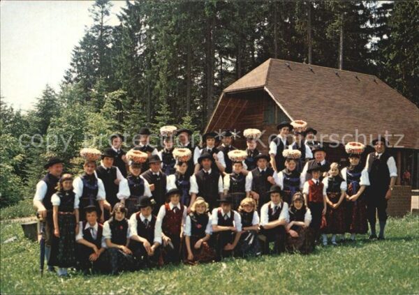 Trachten Schwarzwald Trachtengruppe 1908 Lossburg