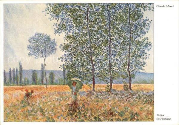 Verlag Wiechmann Nr. 271 Claude Monet Felder im Frühling