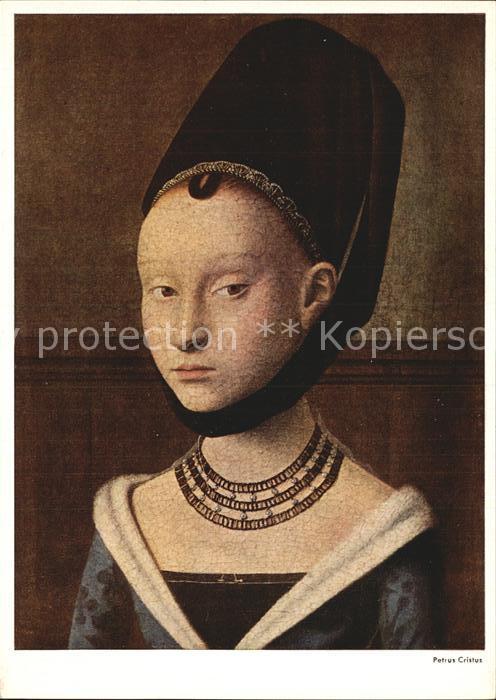 Kuenstlerkarte Petrus Christus Junges Mädchen