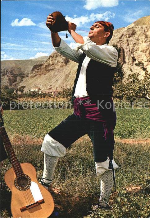 Trachten Spanien Baturro Gitarre Aragon Folklore