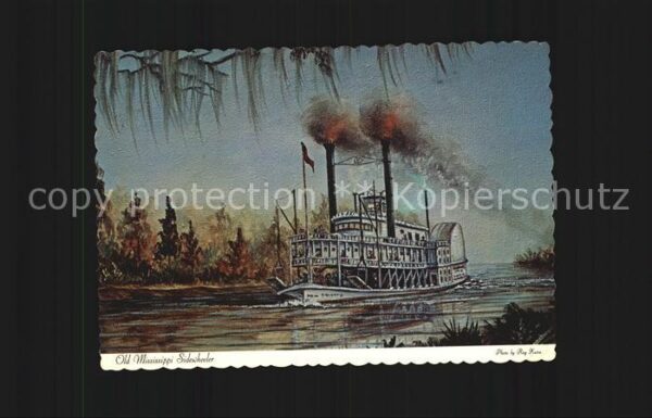Dampfer Seitenrad Old Mississippi Sidewheeler