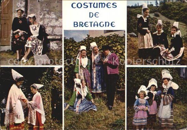 Trachten Frankreich Bretagne Locronan Auray Plougastel Foue