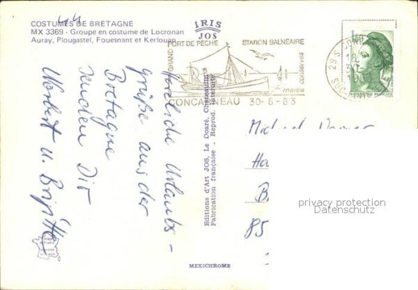 Trachten Frankreich Bretagne Locronan Auray Plougastel Foue – Bild 2