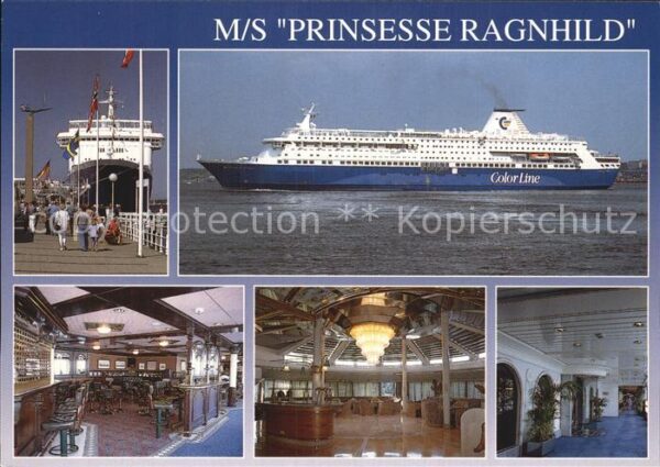 Schiffe Ships Navires M/S Prinsesse Ragnhild