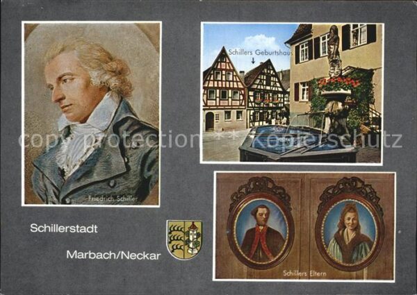 Schiller Friedrich Marbach Neckar Schillers Eltern Geburts