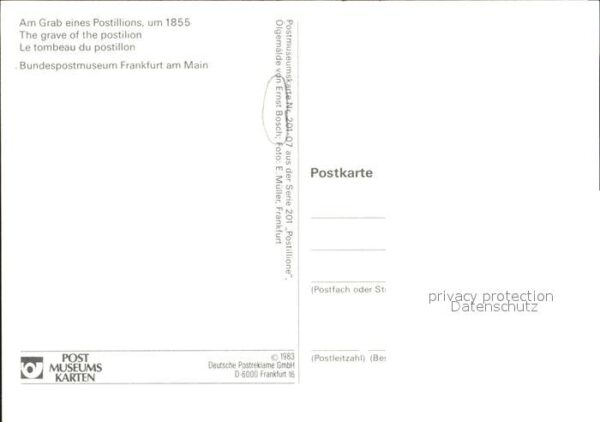 Kuenstlerkarte Ernst Bosch Am Grab eines Postillions u – Bild 2