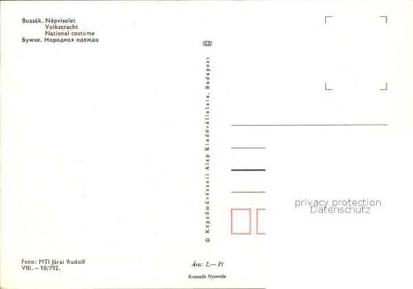 Trachten Ungarn Buzsak Nepviselet – Bild 2
