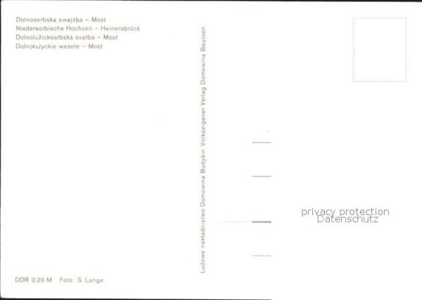 Trachten Niedersorben Hochzeit Heinersbrück – Bild 2