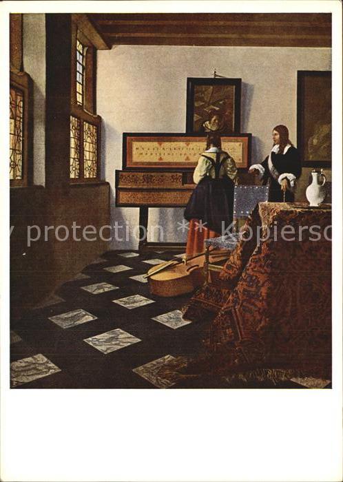 Verlag Bruckmann Nr. 216 Vermeer van Delft Die Musikstunde