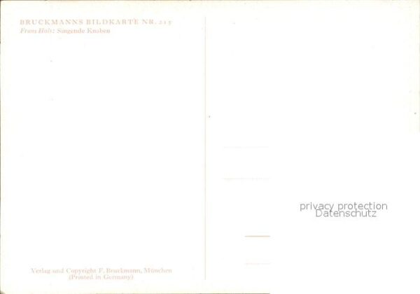 Verlag Wiechmann Nr. 215 Frans Hals Singende Knaben – Bild 2