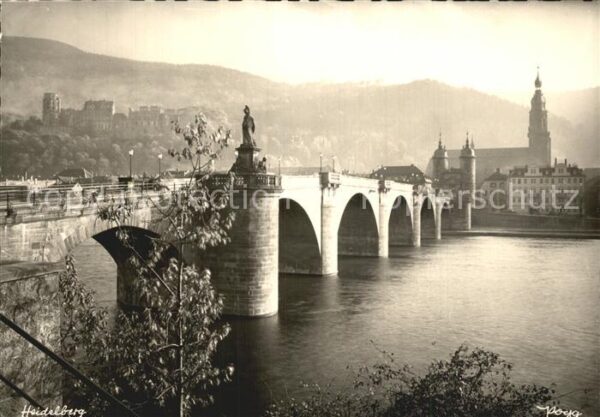 Foto Popp Nr. 42 Heidelberg Brücke
