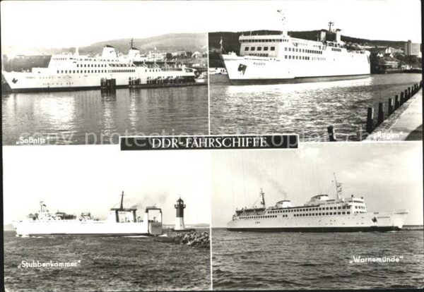 Faehre Ferry Bac Traghetto-- DDR Sassnitz Rügen Stubbenkammer Warnem