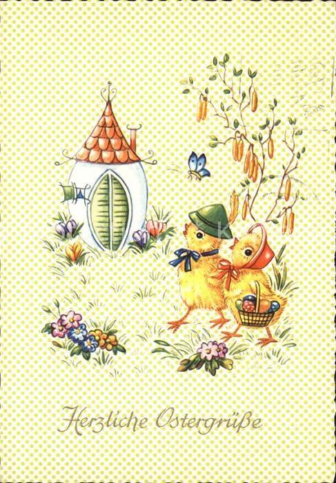 Vermenschlicht Küken Ostern Schmetterling Ostereier
