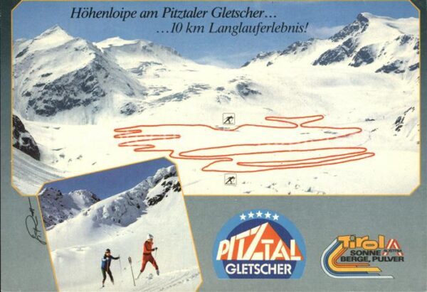 Ski-Langlauf Höhenloipe Pitztaler Gletscher Mittelbe