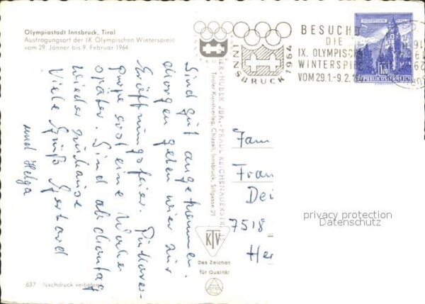 Ski-Flugschanze IX. Olympische Winterspiele Innsbruck – Bild 2