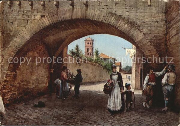 Kuenstlerkarte E. Roesler Franz Roma Sparita Arco dei