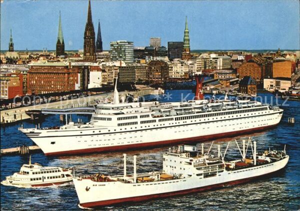Schiffe Ships Navires TS Hamburg Überseebrücke