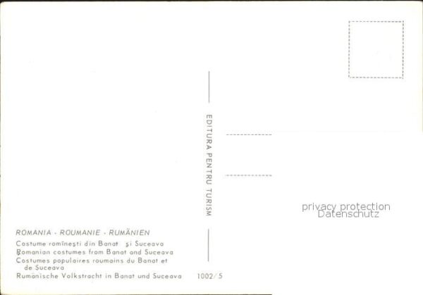 Trachten Rumaenien  Banat Suceava – Bild 2