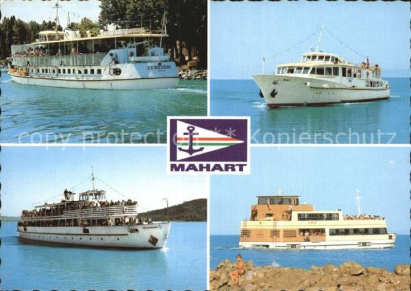 Motorschiffe Mahart Schifffahrt Plattensee