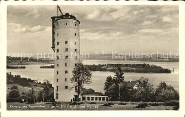 Konstanz Bodensee Konstanzer Jugendherberge mit Insel Mai