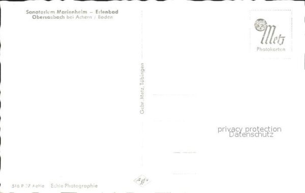 Obersasbach Sanatorium Marienheim Erlenbad – Bild 2