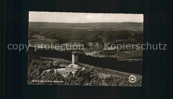 Hohe Bracht Aussichtsturm Fliegeraufnahme