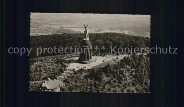 Teutoburgerwald Hermannsdenkmal Fliegeraufnahme
