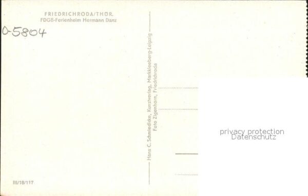 Friedrichroda FDGB Ferienheim Hermann Danz – Bild 2