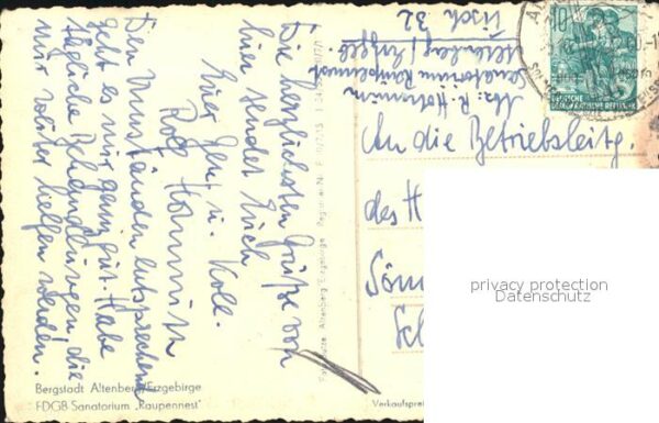 Altenberg Erzgebirge FDGB Sanatorium Raupennest – Bild 2