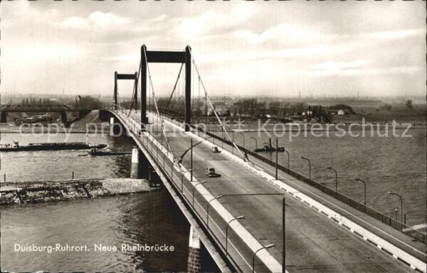 Duisburg Ruhrort Neue Rheinbrücke