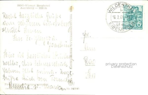 Auersberg Wildenthal HOG Wismut Berghotel Auersberg – Bild 2