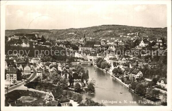 Tuebingen Neckar Fliegeraufnahme
