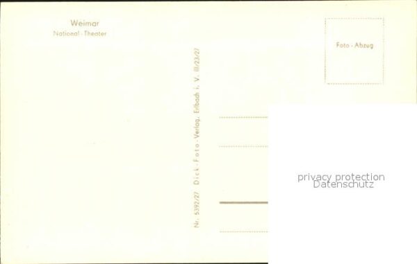Weimar Thueringen National Theater – Bild 2
