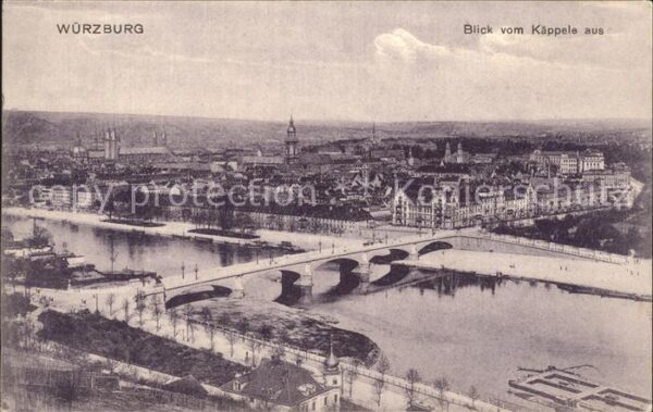 Wuerzburg Blick vom Käppele