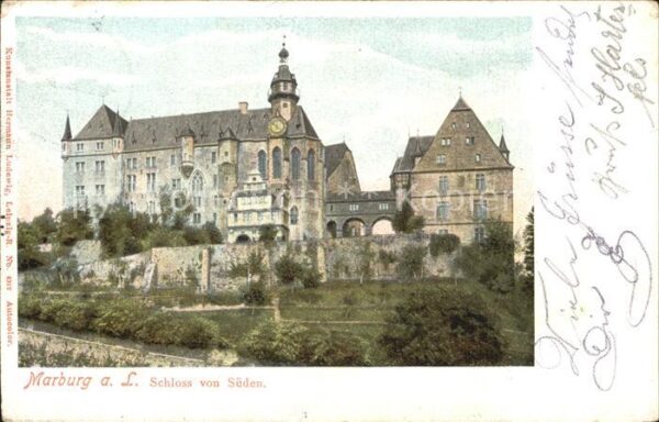 Marburg Lahn Schloss von Süden