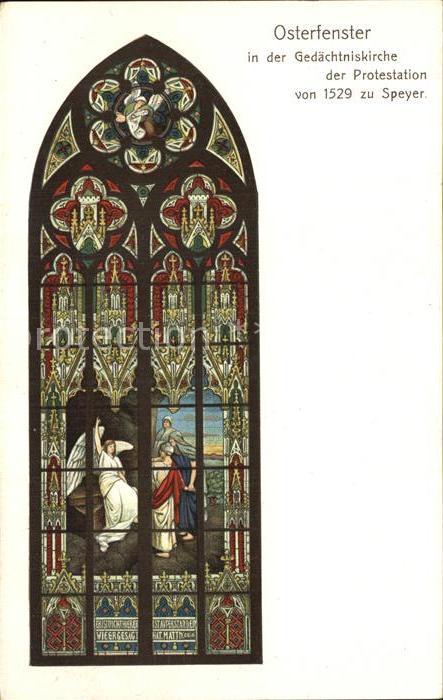 Speyer Rhein Osterfenster in der Gedächniskirche der