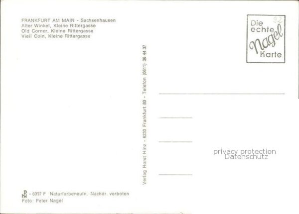 Sachsenhausen Frankfurt Alter Winkel Kleine Rittergasse – Bild 2