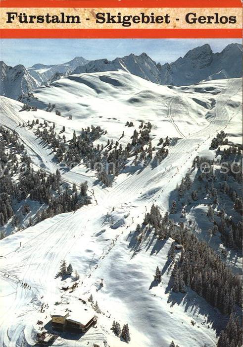 Gerlos Fürstalm Skigebiet Fliegeraufnahme